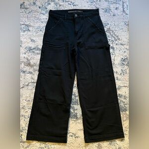 AE Dreamy Drape Woven Super High Waisted Baggy Wide Leg Pant